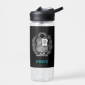 ペルーフィットネスとペルーの紋章 ウォーターボトル (左面)