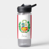 ペルーボトル愛国心ペルー国旗 ウォーターボトル (左面)