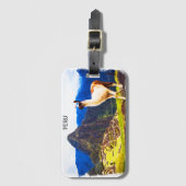 ペルーマチュピチアルパカ ラゲッジタグ (正面縦)