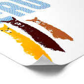 ペルーラマスレトロヴィンテージ旅行ポスター ポスター (角)