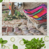 ペルーラマ キッチンタオル (折り畳み)