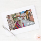 ペルーラマ 長方形シール (封筒)