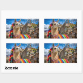 ペルーラマ 長方形シール (シート)