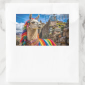 ペルーラマ 長方形シール (バッグ)