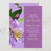 ペルーリリー結婚式招待状 招待状 (正面/裏面)