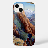ペルーヴィンテージ旅行を訪れる Case-Mate iPhoneケース (裏面)