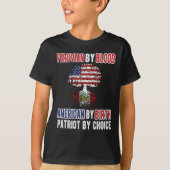 ペルー中南米の半旗ペルー米国国旗 Tシャツ (正面)