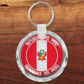 ペルー丸エンブレム キーホルダー (正面)