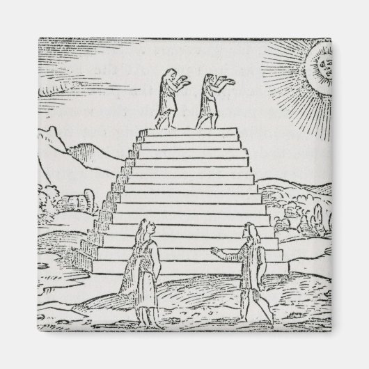 ペルー人が太陽を崇拝する マグネット (正面)