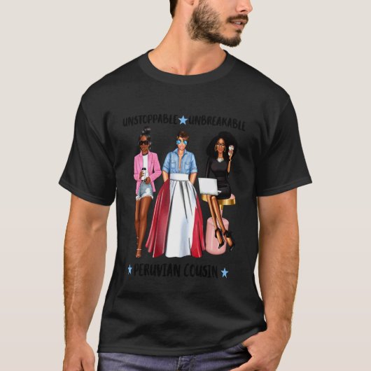 ペルー出身の強い従兄弟、激しいラティーナ Tシャツ (正面)