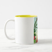 ペルー南米ヴィンテージ漫画旅行ポスター ツートーンマグカップ (左)