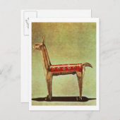 ペルー原産のシルバー ラマの置物(1438年以降) ポストカード (正面/裏面)