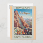ペルー古旅行ポスター ポストカード (正面/裏面)