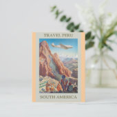 ペルー古旅行ポスター ポストカード (スタンド正面)