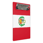 ペルー国旗が付いたミニクリップボード ミニクリップボード (アングル)
