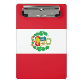 ペルー国旗が付いたミニクリップボード ミニクリップボード