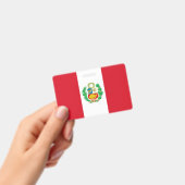 ペルー国旗が付いた名前バッジ バッジ (手持ち)