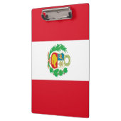 ペルー国旗が貼られた愛国的なクリップボード クリップボード (左)