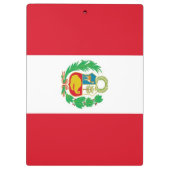 ペルー国旗が貼られた愛国的なクリップボード クリップボード (裏面)