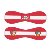 ペルー国旗とコート・オブ・アームズ 野球ボール (パネル)