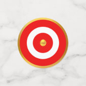 ペルー国旗とゴールデン・コルナコピーの表紙吹雪 コンフェッティ (スモール正面)