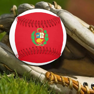 ペルー国旗とペルーのスポーツ/野球ボール 野球ボール