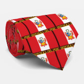 ペルー国旗とCOA ネクタイ (ロール)