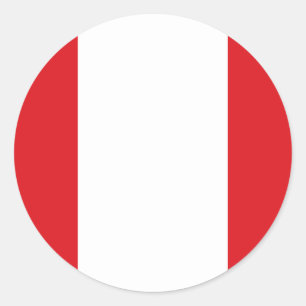 ペルー国旗のシール ラウンドシール