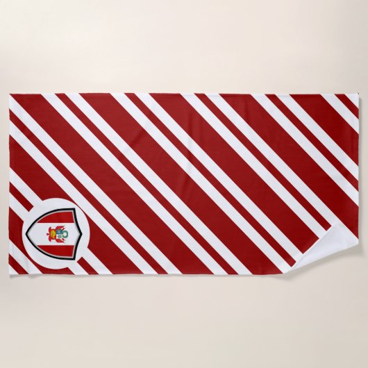 ペルー国旗のビーチタオル ビーチタオル (正面)