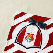 ペルー国旗のビーチタオル ビーチタオル (インサイチュ)