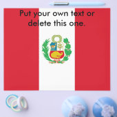 ペルー国旗のフライヤー チラシ (シングル)