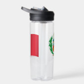 ペルー国旗のペルーの紋章 ウォーターボトル (右面)