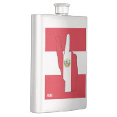 ペルー国旗の勝利のサイン フラスク (右)