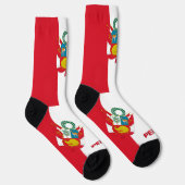 ペルー国旗の愛国心地球に優し、ペルー保険料 ソックス (右)