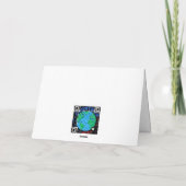 ペルー国旗の愛国的誕生日 カード (裏面)