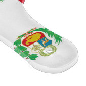 ペルー国旗を掲げたガラス製のカッティングボードパドル カッティングボード (角)