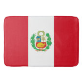 ペルー国旗を掲げた大浴場 バスマット (正面)