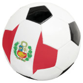 ペルー国旗を掲げた愛国的なサッカーボール サッカーボール (3/4)