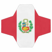 ペルー国旗を掲げた愛国的なサッカーボール サッカーボール (フラット)