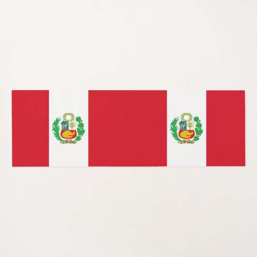 ペルー国旗を掲げた愛国的なヨガマット ヨガマット (裏面(横))