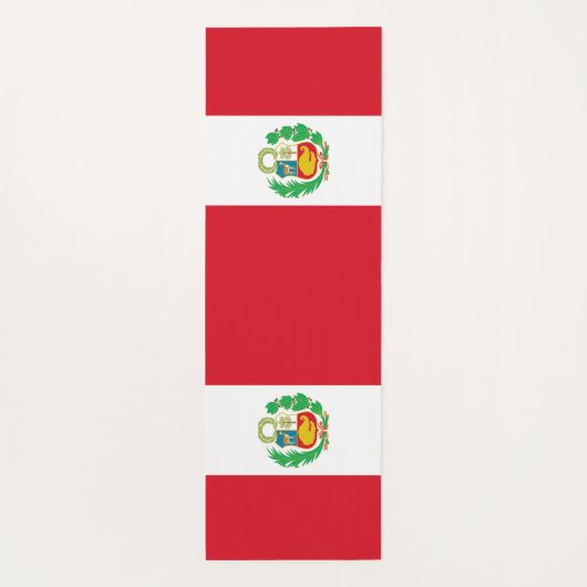 ペルー国旗を掲げた愛国的なヨガマット ヨガマット (裏面)