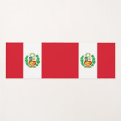 ペルー国旗を掲げた愛国的なヨガマット ヨガマット (正面(横))