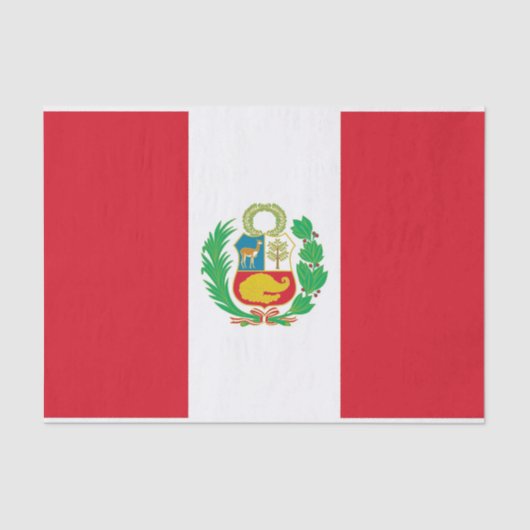 ペルー国旗を掲げた愛国的ティッシュペーパー 薄葉紙