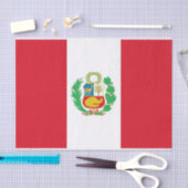 ペルー国旗を掲げた愛国的ティッシュペーパー 薄葉紙