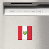 ペルー国旗を掲げた磁石 マグネット (インサイチュ (食洗機))