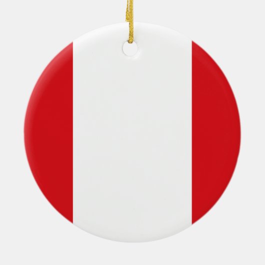 ペルー国旗オーナメント セラミックオーナメント (裏面)