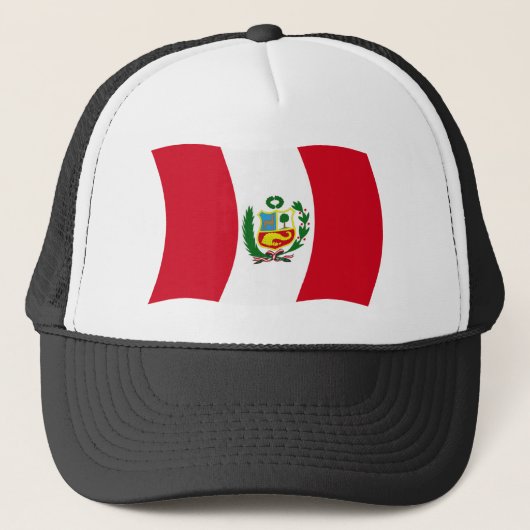ペルー国旗ハット キャップ (正面)