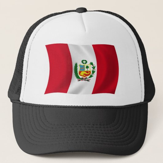 ペルー国旗ハット キャップ (正面)