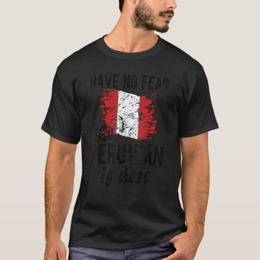 ペルー国旗ペルーのルーツ Tシャツ (正面)