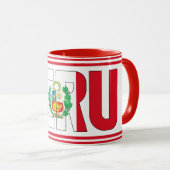 ペルー国旗愛国コーヒー マグカップ (正面右)